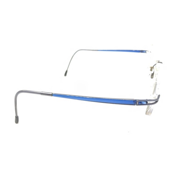 Silhouette 7622 40 6055 Titanium Blue Rimless Eyeglasses Frames 17 130 Austria - Picture 4 of 13